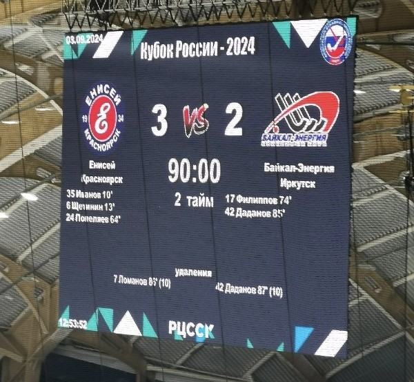 Финальный этап Кубка России пройдет без нас