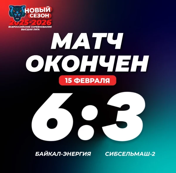 Победа во второй игре с "Сибсельмаш-2"